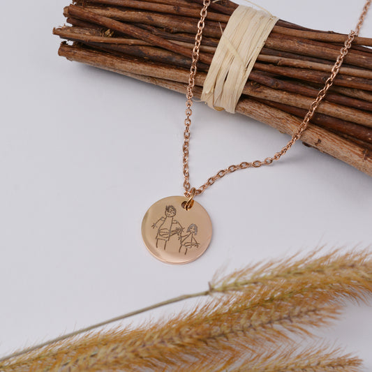 Kinderzeichnung Halskette