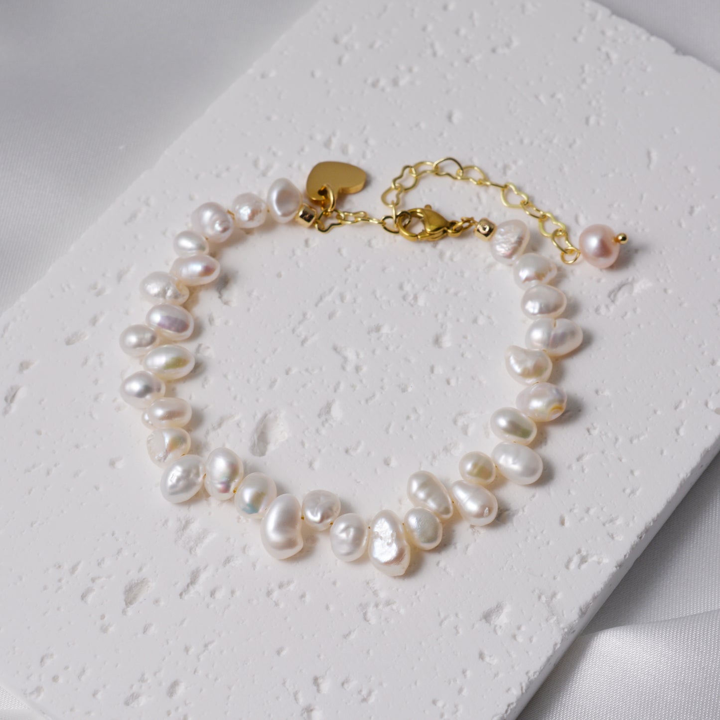 Personalisiertes Barock Süßwasserperlen Armband
