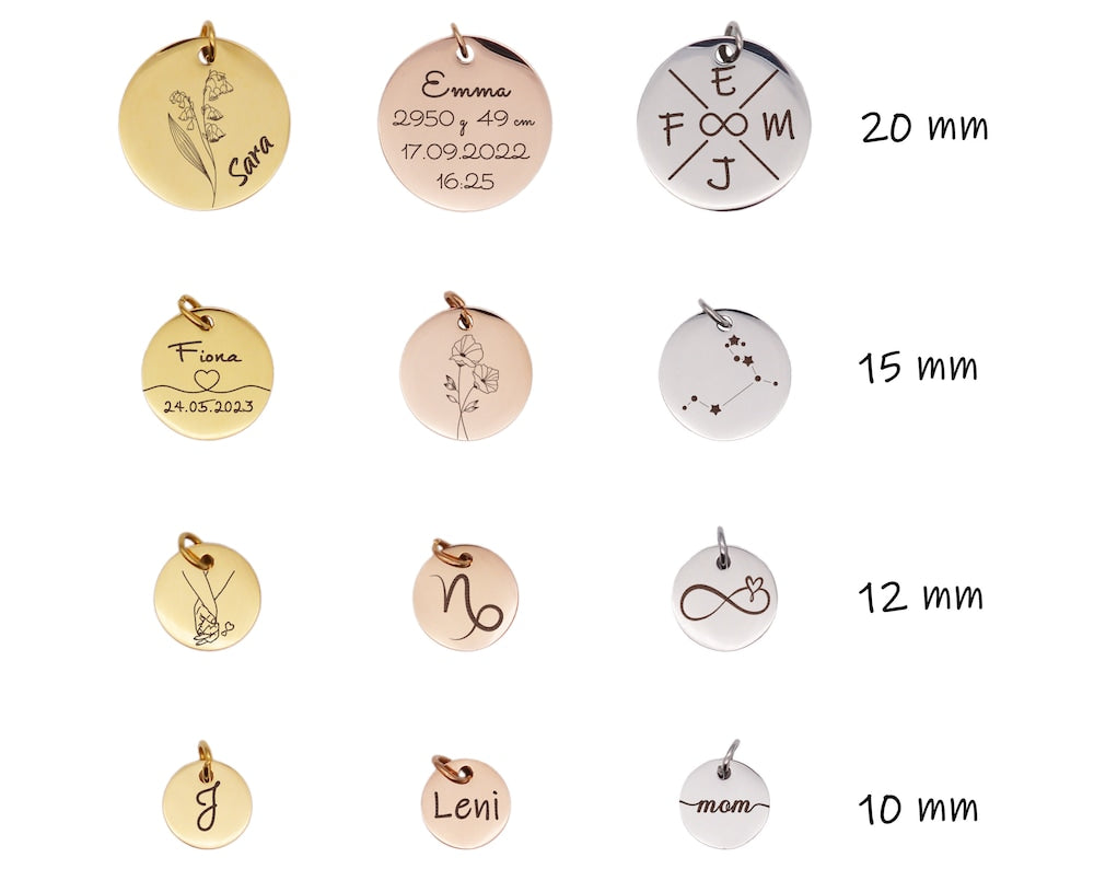 Personalisierter Gravierter "add on" Plättchen